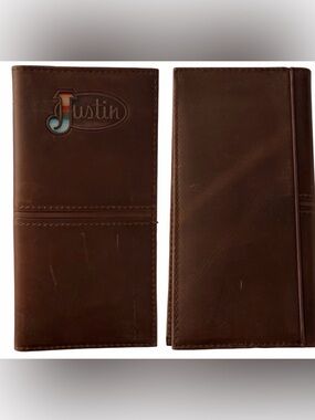 NEW!Justin Boots Brown Leather Rodeo Wallet *See Note*